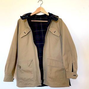 Reversible Vintage Utility Jacket #reversible #plaid